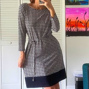 Dark Navy & White Dress
